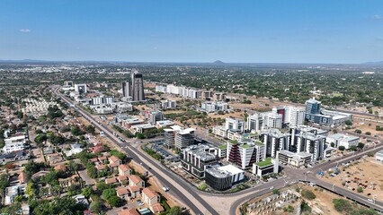 Obraz premium Central Business District (CBD) in Gaborone, Botswana, Africa