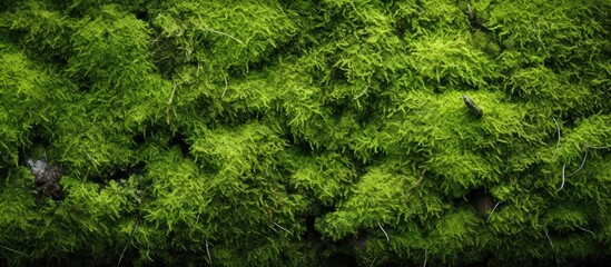 Moss on Tree 1 arranged in a green pattern