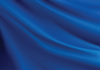Silk background Design for product advertising for catalog. blue silk background. blue fabric background. smooth texture vector. illustration EPS 10.