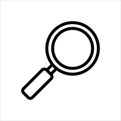Search icon. Magnifier icon vector flat. in trendy design on white background