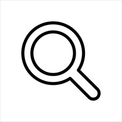 Search icon. Magnifier icon vector flat. in trendy design on white background