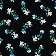 flower with retro design on background