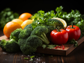 fresh vegetables on the table