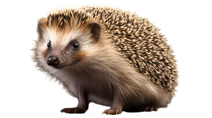 Hedgehog on transparent background