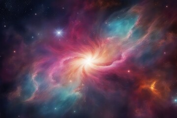 Fototapeta na wymiar colorful space galaxy cloud nebula stary night cosmos universe science astronomy