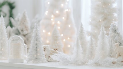 Christmas winter nature snowy background Christmas tree