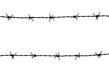 barbed wire on transparent background PNG