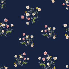 flower with retro design on background