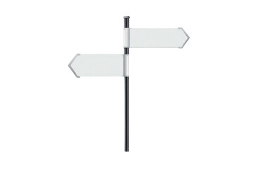 Obraz premium Blank Road Signpost: Vector Illustration