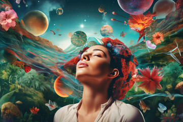 Pursuing Wellbeing - Generative AI illustration