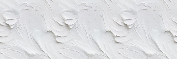Closeup of abstract rough bright white art painting texture, with oil brushstroke, pallet knife...