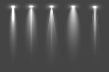 Vector spotlight. Light effect, vector illustration