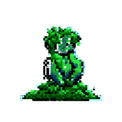 Obraz premium bush, pixel art, rpg maker