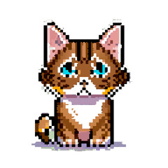 Fototapeta premium cat, pixel art, rpg maker
