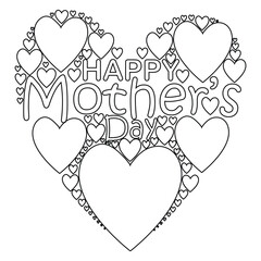 Happy Mother's Day. banner, Greeting card, poster