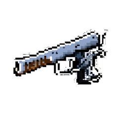 gun, pixel art, rpg maker