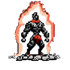 Fototapeta premium pixel art illustration