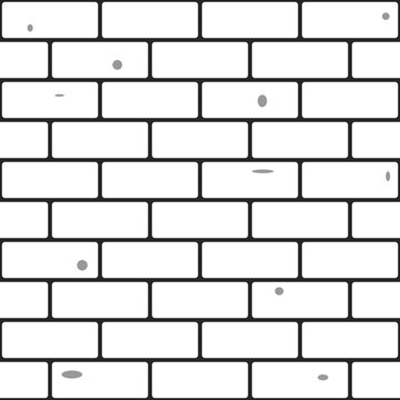 white brick wall, brick wall pattern seamless, masonry wall texture, grunge plaster structure, white brick block cladding, ceramic tile, for kitchen, bathroom wall, vector illustration