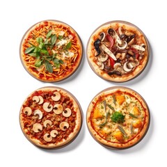 Fototapeta na wymiar Four Seasons Pizza