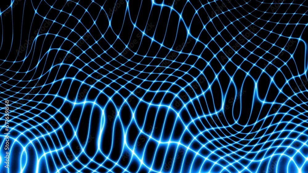 Aufkleber technology digital wave background concept. beautiful motion waving neon lines. cyber or technology 