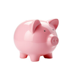 piggy bank isolated on transparent background