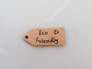 Label of Eco friendly product conceptual idea typography.