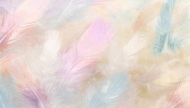 Abstract Feather Background Art Illustration © CreativeStock