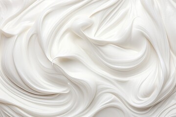 Creamy texture on white backdrop.