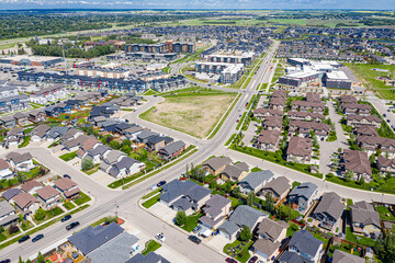 Aerial view of Stonebridge, Saskatoon