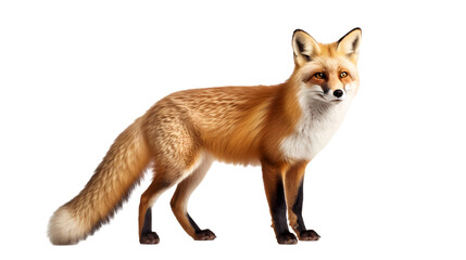 Fototapeta premium Fox on transparent background