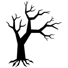 Halloween Tree Silhouette