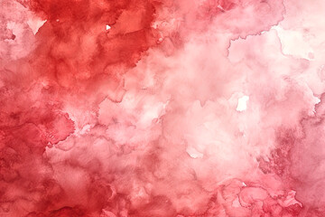 Fototapeta premium Red watercolor abstract painting. 