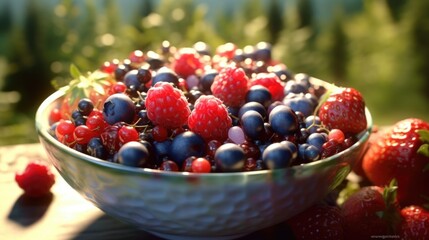 a bowl fruits