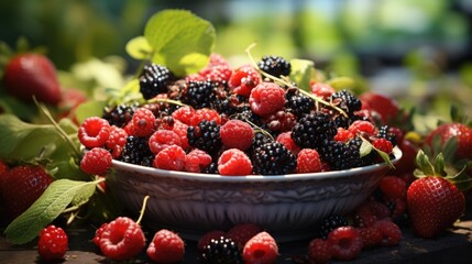 a bowl fruits