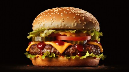 an hamburger