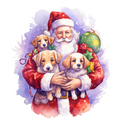 Merry Christmas and Happy new year,santa,snow man,christmas tree,pets,snow,deer