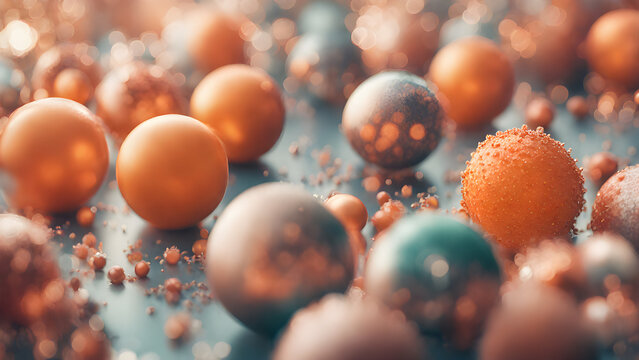 Apricot balls christmas background #2
