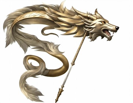 AI generated illustration of an ancient war emblem of the Dacians