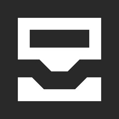 Storage database icon symbol vector image. Illustration of the cloud storage management design image