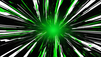 abstract green explosion