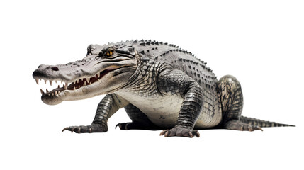 Fototapeta premium Crocodile on transparent background