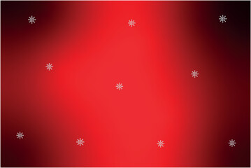 beautiful red background with snowflakes for christmas