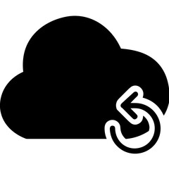Storage database icon symbol vector image. Illustration of the cloud storage management design image