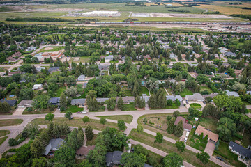 Aerial of the Montgomery Place Neighborhood in Saskatoon