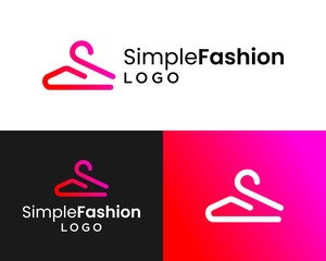 Letter S fashion clothes hanger logo design.