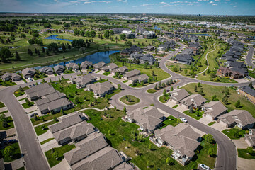 Aerial of the Willows Neighborhood in Saskatoon