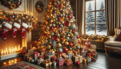 Yuletide Elegance: A Cozy Christmas Corner