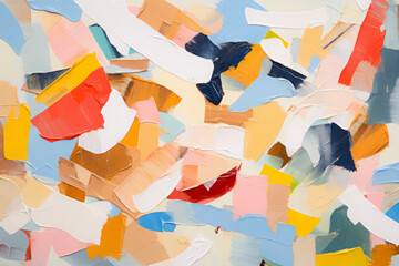 Colorful Abstraction In Applique Style And Modern Art For Background Created Using Artificial Intelligence