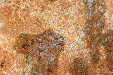 Abstract rusty plate background with metal corrosion and scratches