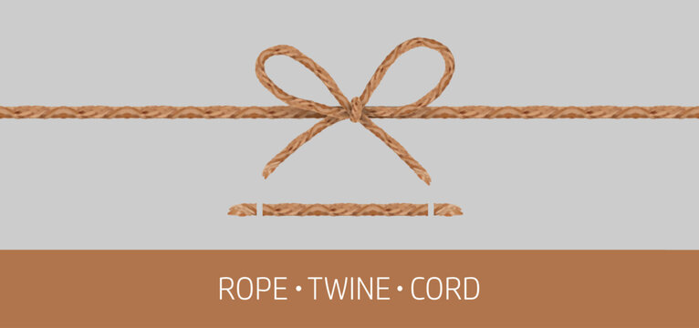 Packaging cord knotted bow